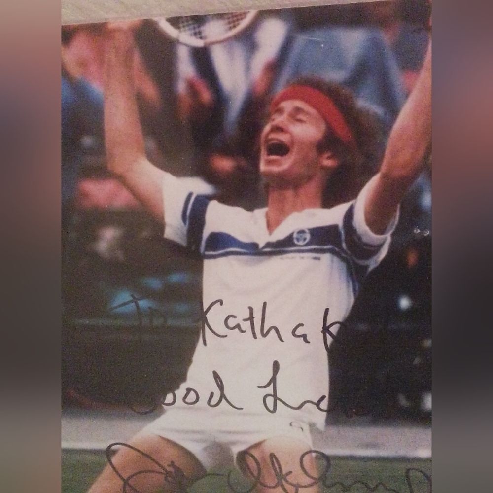 John McEnroe Signed Autograph 8x10 Photo - Tennis Legend Memorabilia”